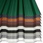 Preview: Hochwertiges Trapezblech mit einer Materialstärke von 0,50 mm - abgebildet in vielen Farben
