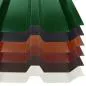Preview: Trapezblech TP35 in der Materialstärke 0,75 mm und allen verfügbaren Farben für dieses Dachblech.