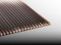 Preview: Stegplatte Polycarbonat 16 mm - bronze - Breite 980 mm