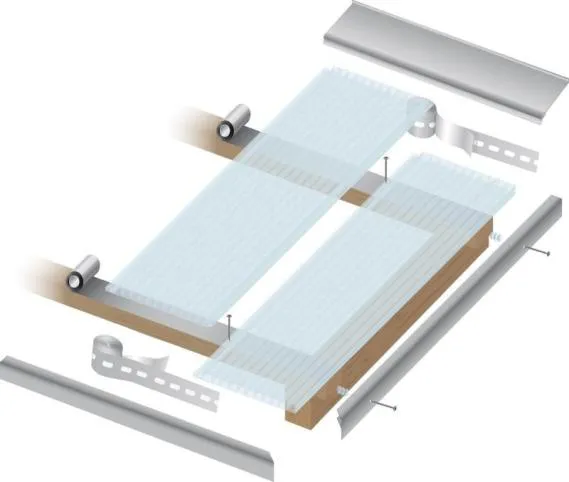 Montagebeispiel Easy-Klick Hohlkammerpaneele