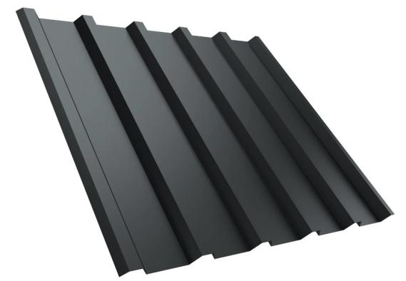 Profilblech, Trapezblech T-35M/1050 in 0,63 mm ist in vier Farben lieferbar.