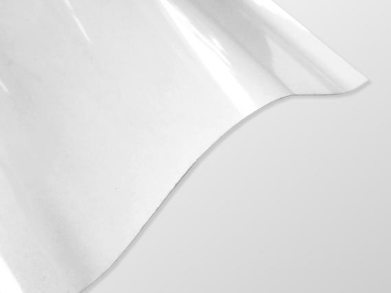 Wellplatte/Lichtplatte aus PVC im Wellprofil 155/51 - klar/bläulich