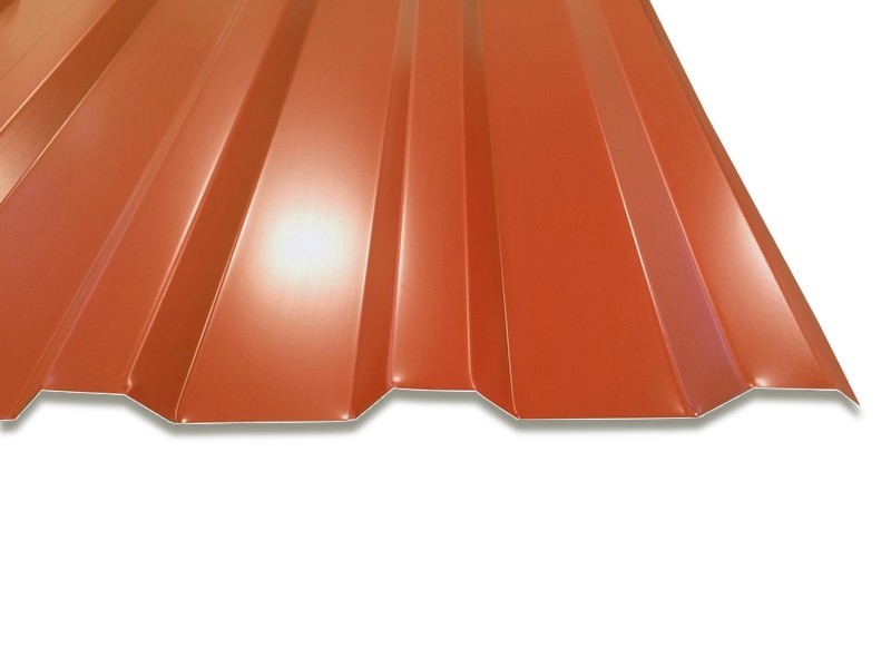 Es muss nicht immer ein Pfannendach sein! Ein Trapezblech in RAL3016 Korallenrot ist eine tolle Alternative für die Dacheindeckung Es muss nicht immer ein Pfannendach sein! Ein Trapezblech in RAL3016 Korallenrot ist eine tolle Alternative für die Dacheindeckung