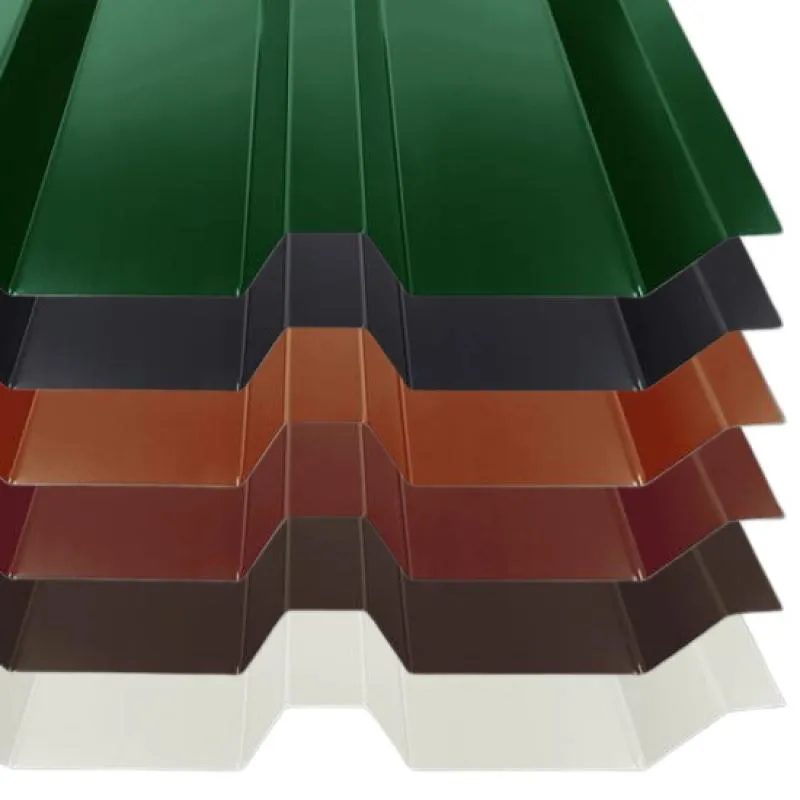 Trapezblech TP35 in der Materialstärke 0,75 mm und allen verfügbaren Farben für dieses Dachblech.