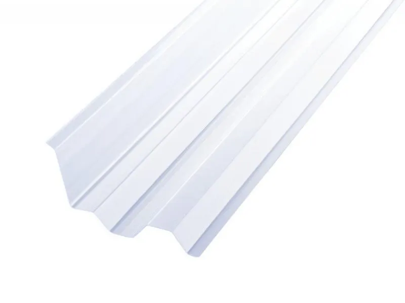 Maueranschluss aus PVC in klar für Lichtplatten im Profil 70/18 Trapez Maueranschluss aus PVC in klar für Lichtplatten im Profil 70/18 Trapez