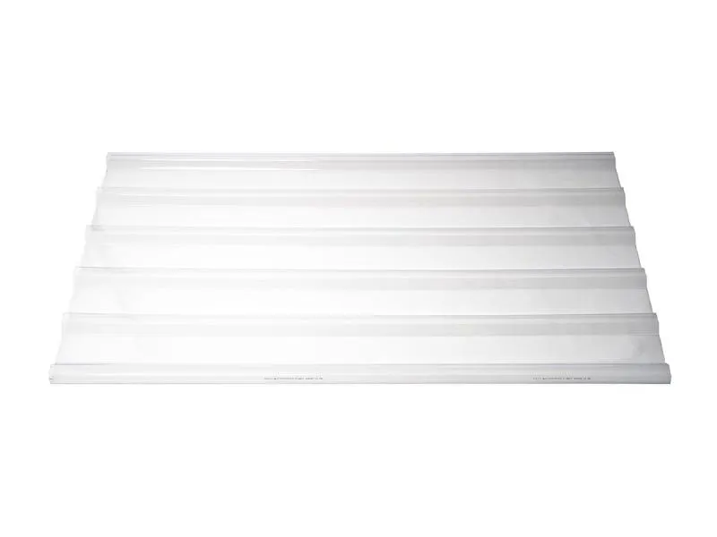 PC Lichtplatte für TP18-Trapezblechprofil in klarer Ausführung PC Lichtplatte für TP18-Trapezblechprofil in klarer Ausführung