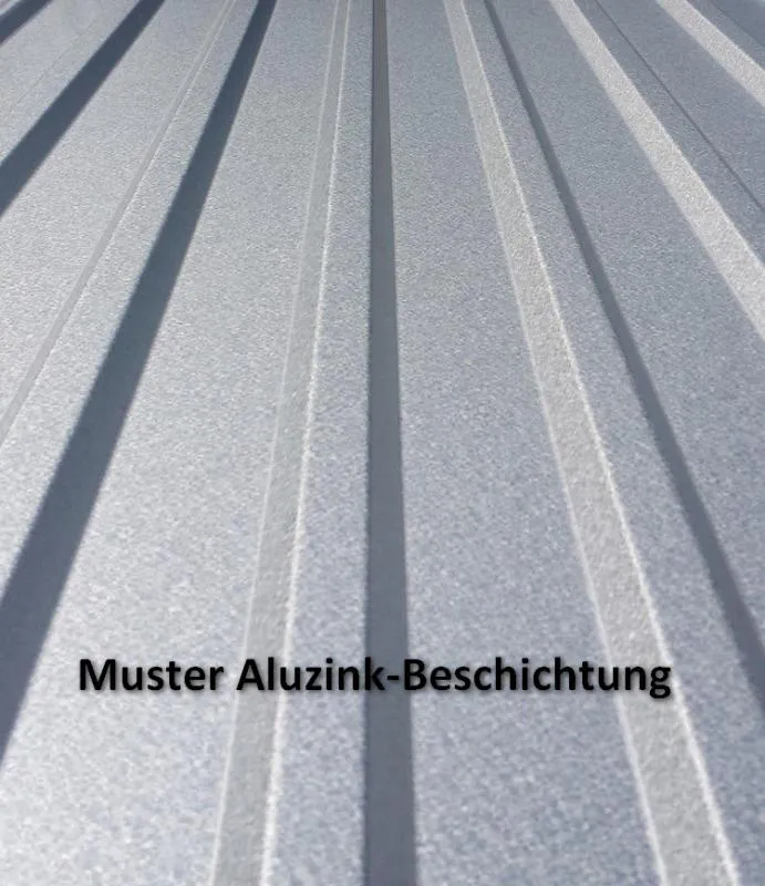 Musterbild einer Aluzink-Legierung Musterbild einer Aluzink-Legierung