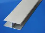 Alu-H-Profil für Paneelverbindungen in der Wand - 16 mm - silber eloxiert