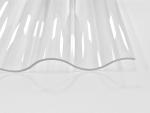 Lichtplatte Acryl 76/18 Sinus 3 mm glatt - klar